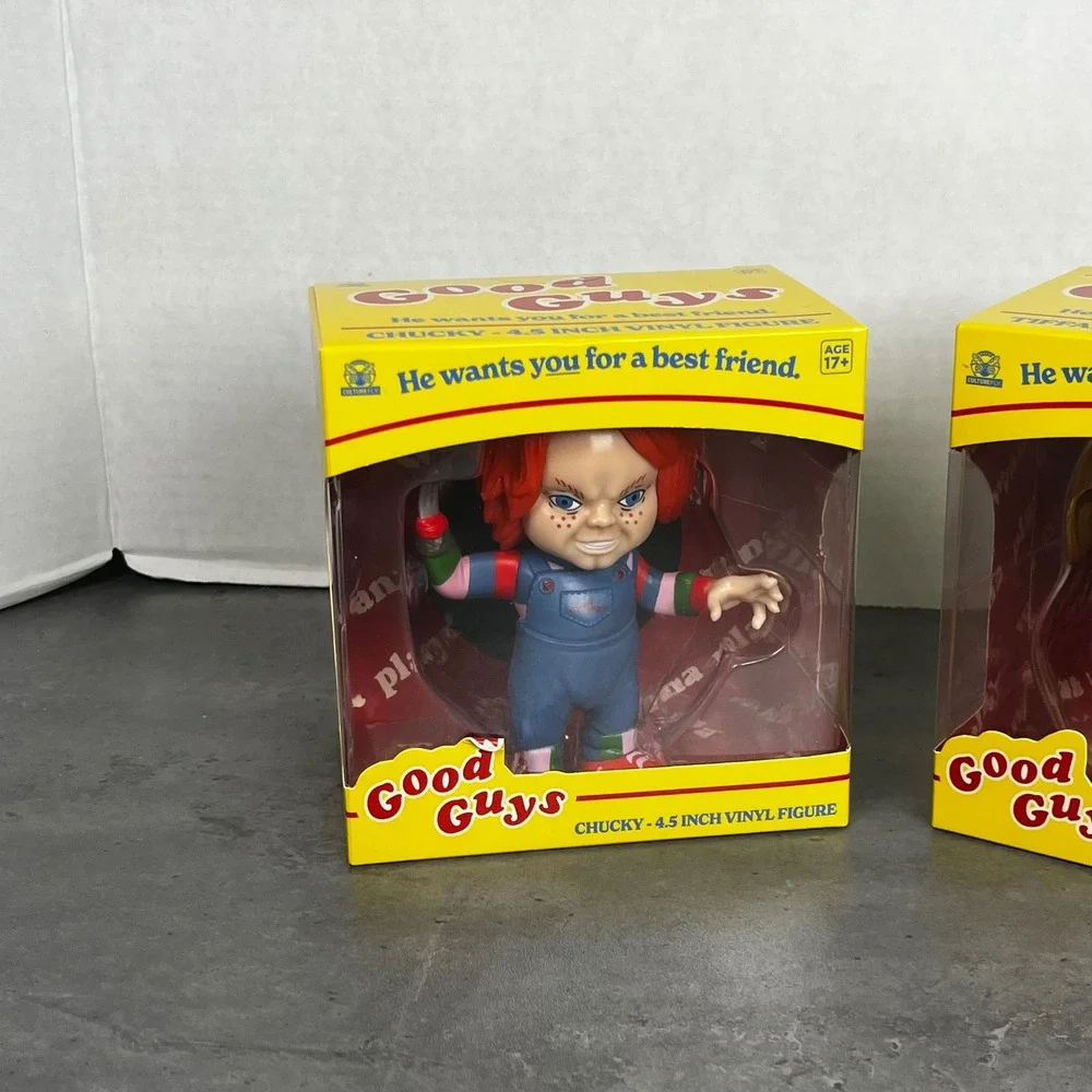CultureFly Chucky and Tiffany 4.5 Inch Vinyl Figure Set Good Guys Child's‎ Play